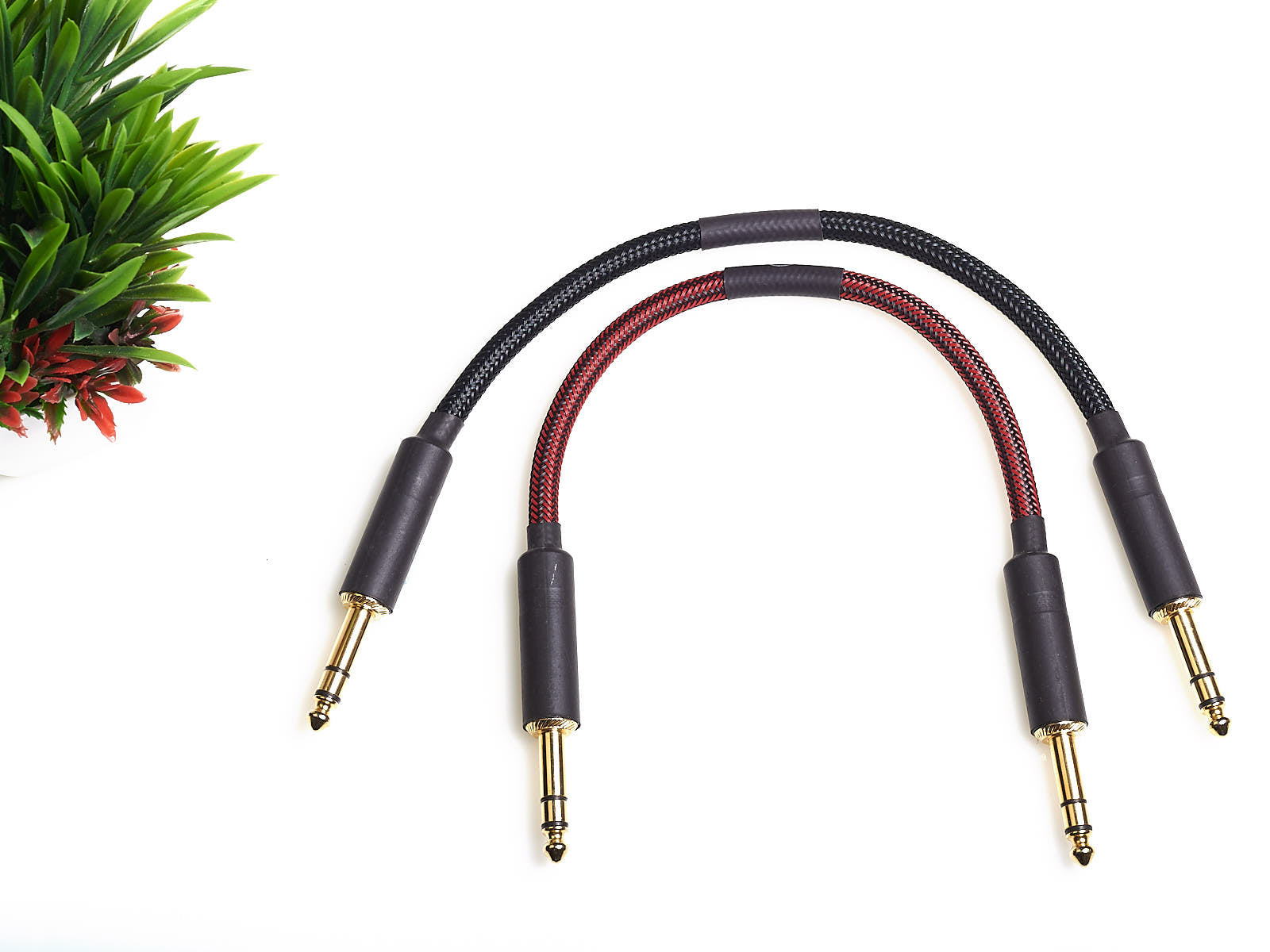 TNP Premium Stereo 1/4 Inch Male to Dual RCA Female Y Cable TNP Premium Stereo 1/4 Inch Male to Dual RCA Female Y Cable